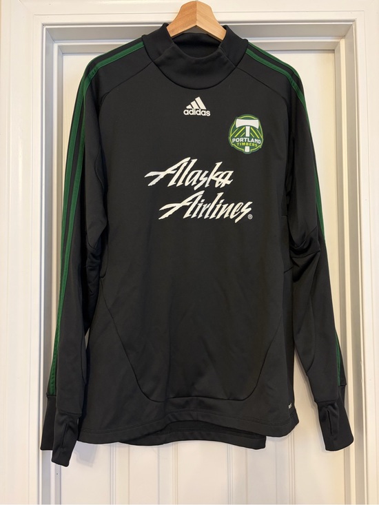 adidas Other - ADIDAS Men's Black and Green Portland Timbers Training Top Soccer, Size Large
